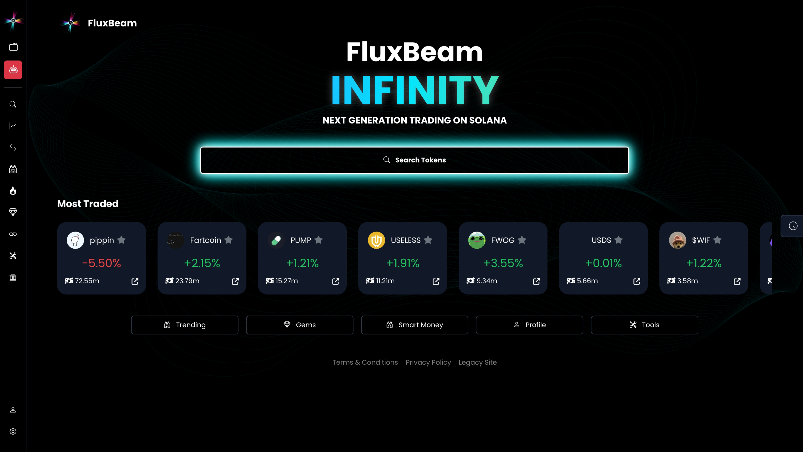 FluxBeam - DeFi Trading Console