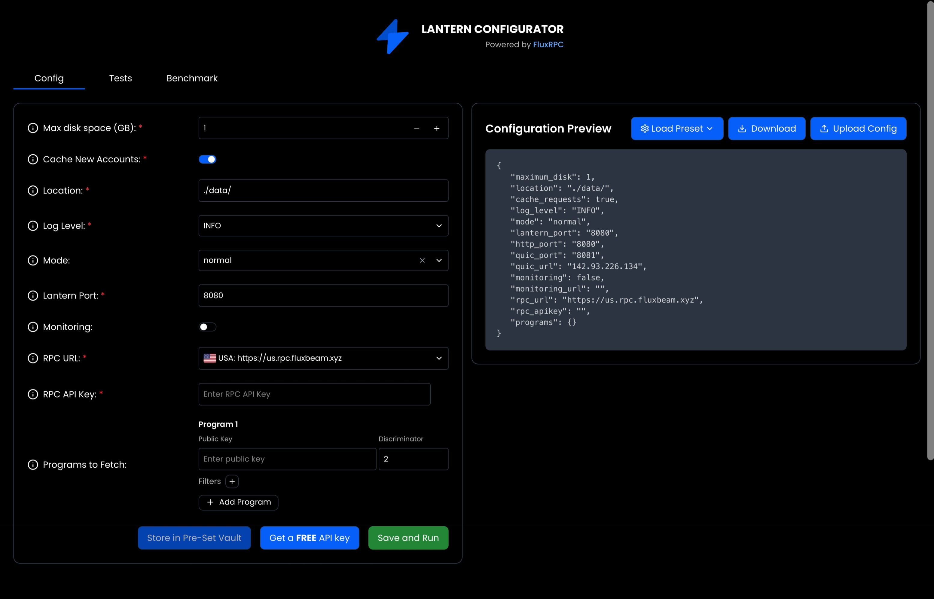 Lantern Node Configuration Platform