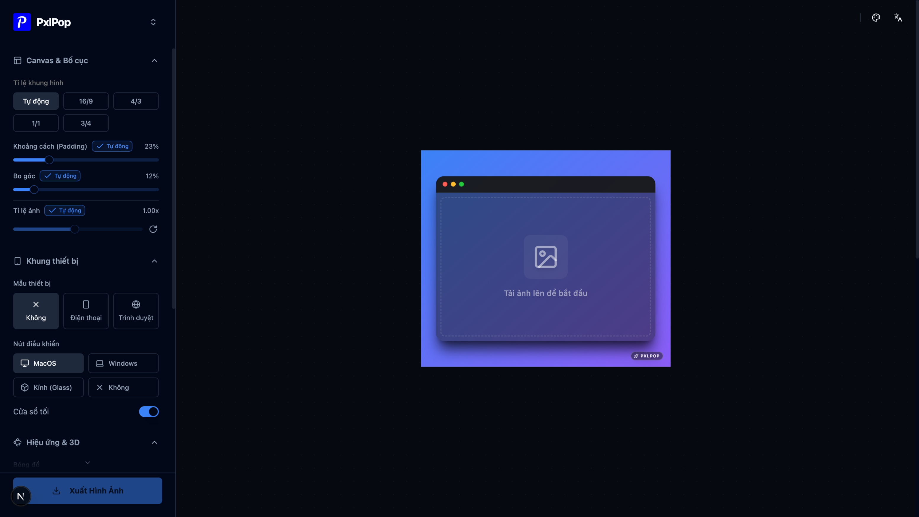 SaaS Screenshot Editor & Social Media Tool (PxlPop)